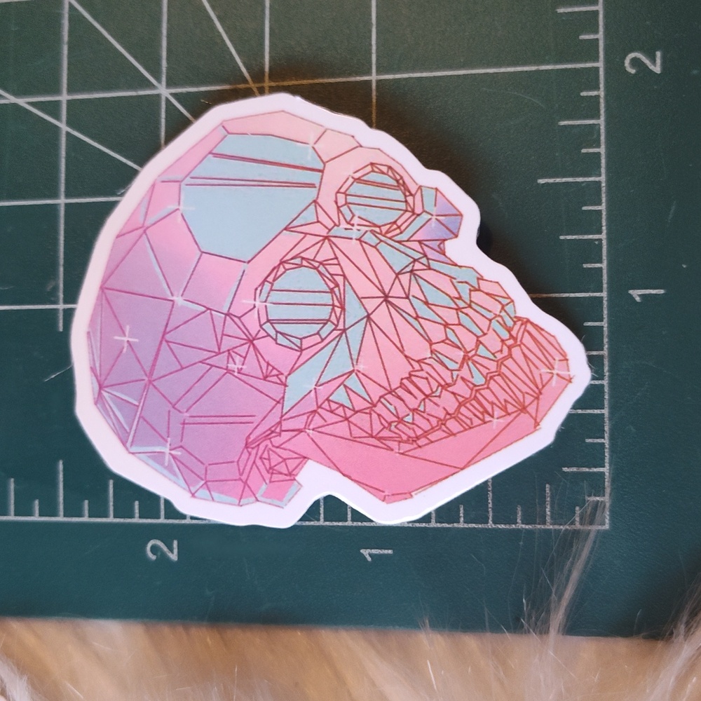 👽5/$15 Pink skull crystal stickers - Picture 4 of 4